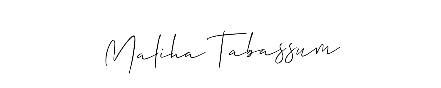 Make a beautiful signature design for name Maliha Tabassum. Use this online signature maker to create a handwritten signature for free. Maliha Tabassum signature style 2 images and pictures png