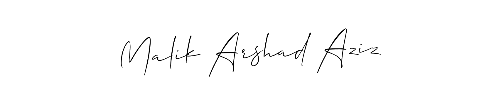 Check out images of Autograph of Malik Arshad Aziz name. Actor Malik Arshad Aziz Signature Style. Allison_Script is a professional sign style online. Malik Arshad Aziz signature style 2 images and pictures png