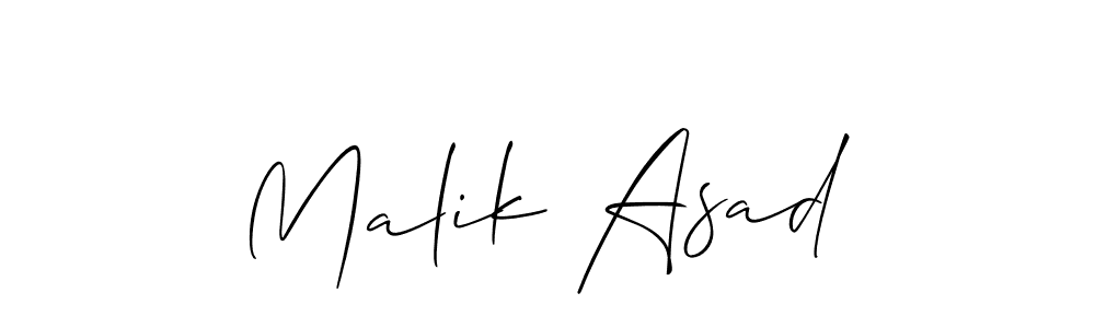 Make a short Malik Asad signature style. Manage your documents anywhere anytime using Allison_Script. Create and add eSignatures, submit forms, share and send files easily. Malik Asad signature style 2 images and pictures png