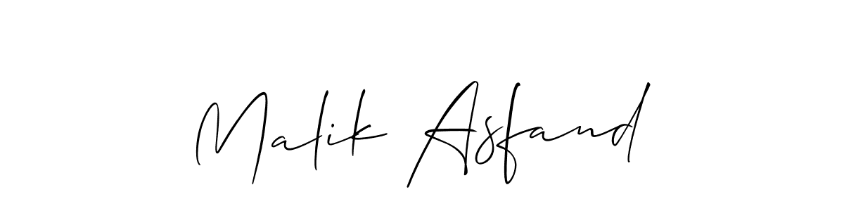 Make a short Malik Asfand signature style. Manage your documents anywhere anytime using Allison_Script. Create and add eSignatures, submit forms, share and send files easily. Malik Asfand signature style 2 images and pictures png