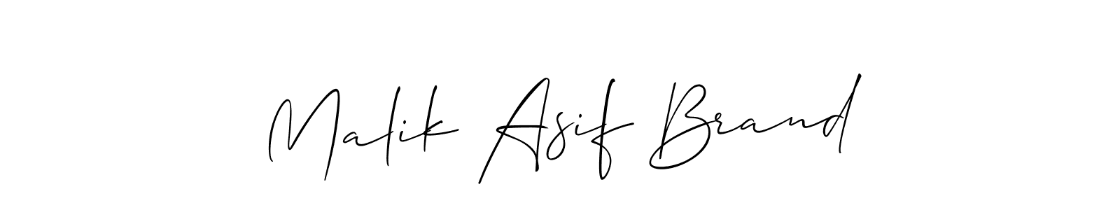 Similarly Allison_Script is the best handwritten signature design. Signature creator online .You can use it as an online autograph creator for name Malik Asif Brand. Malik Asif Brand signature style 2 images and pictures png