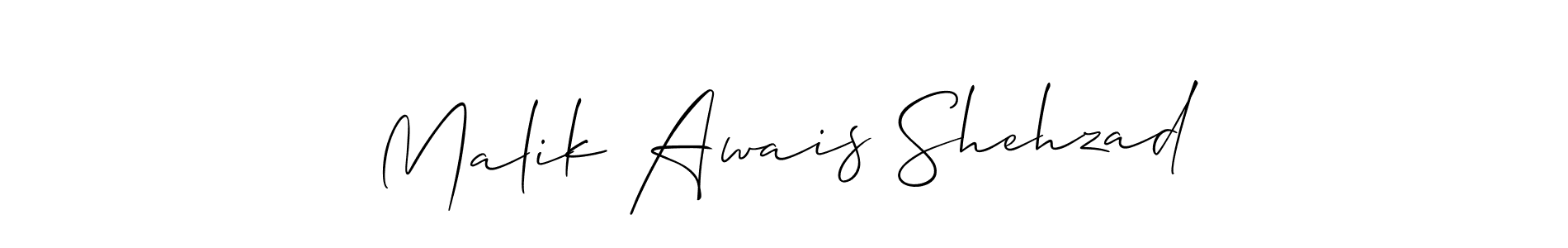 Make a short Malik Awais Shehzad signature style. Manage your documents anywhere anytime using Allison_Script. Create and add eSignatures, submit forms, share and send files easily. Malik Awais Shehzad signature style 2 images and pictures png