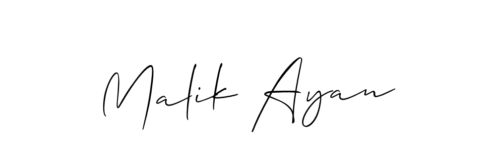 Make a beautiful signature design for name Malik Ayan. Use this online signature maker to create a handwritten signature for free. Malik Ayan signature style 2 images and pictures png