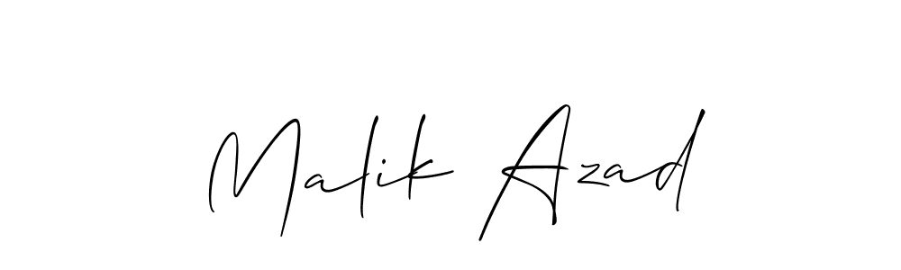 It looks lik you need a new signature style for name Malik Azad. Design unique handwritten (Allison_Script) signature with our free signature maker in just a few clicks. Malik Azad signature style 2 images and pictures png
