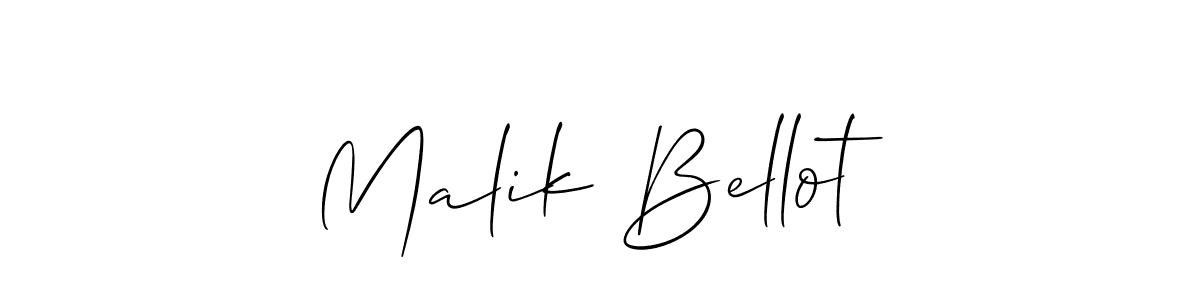 Similarly Allison_Script is the best handwritten signature design. Signature creator online .You can use it as an online autograph creator for name Malik Bellot. Malik Bellot signature style 2 images and pictures png