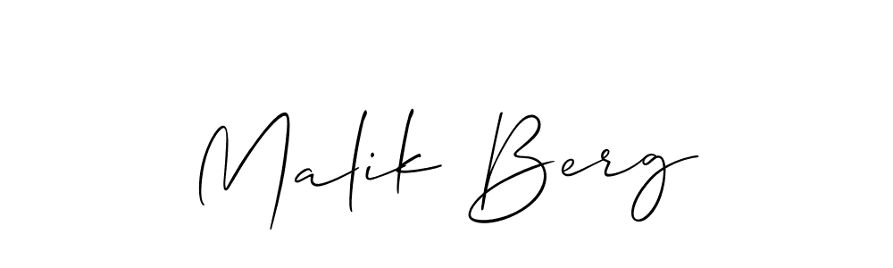 Make a short Malik Berg signature style. Manage your documents anywhere anytime using Allison_Script. Create and add eSignatures, submit forms, share and send files easily. Malik Berg signature style 2 images and pictures png