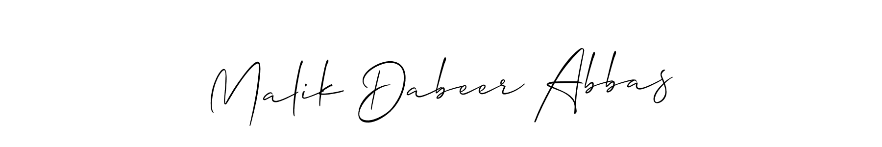 You can use this online signature creator to create a handwritten signature for the name Malik Dabeer Abbas. This is the best online autograph maker. Malik Dabeer Abbas signature style 2 images and pictures png