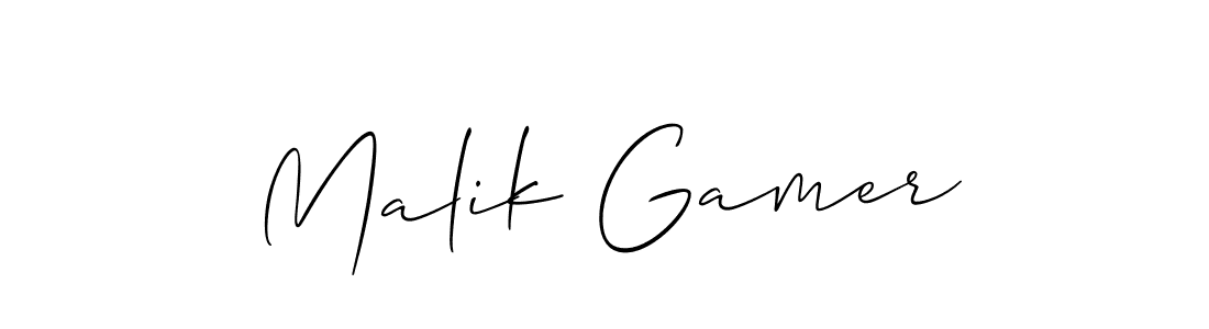 Also You can easily find your signature by using the search form. We will create Malik Gamer name handwritten signature images for you free of cost using Allison_Script sign style. Malik Gamer signature style 2 images and pictures png