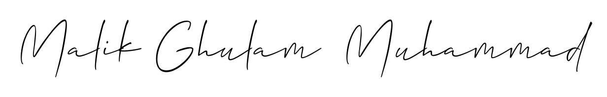 Here are the top professional signature styles for the name Malik Ghulam  Muhammad. These are the best autograph styles you can use for your name. Malik Ghulam  Muhammad signature style 2 images and pictures png