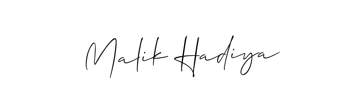 See photos of Malik Hadiya official signature by Spectra . Check more albums & portfolios. Read reviews & check more about Allison_Script font. Malik Hadiya signature style 2 images and pictures png