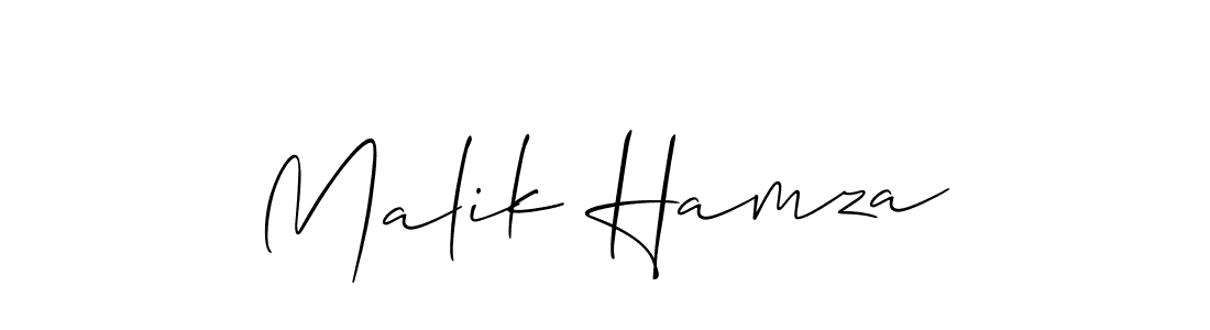 Also You can easily find your signature by using the search form. We will create Malik Hamza name handwritten signature images for you free of cost using Allison_Script sign style. Malik Hamza signature style 2 images and pictures png