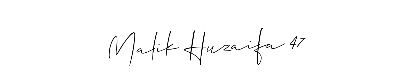 Once you've used our free online signature maker to create your best signature Allison_Script style, it's time to enjoy all of the benefits that Malik Huzaifa 47 name signing documents. Malik Huzaifa 47 signature style 2 images and pictures png