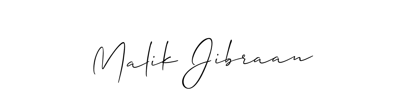 Also You can easily find your signature by using the search form. We will create Malik Jibraan name handwritten signature images for you free of cost using Allison_Script sign style. Malik Jibraan signature style 2 images and pictures png
