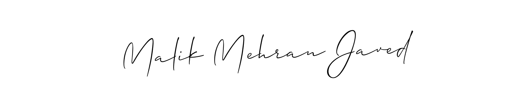 This is the best signature style for the Malik Mehran Javed name. Also you like these signature font (Allison_Script). Mix name signature. Malik Mehran Javed signature style 2 images and pictures png