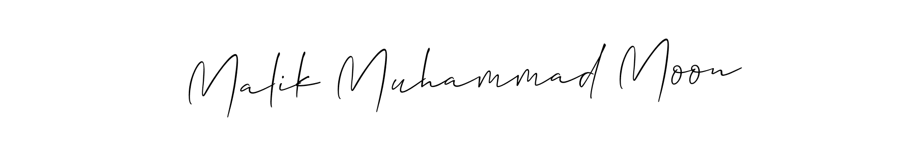 How to Draw Malik Muhammad Moon signature style? Allison_Script is a latest design signature styles for name Malik Muhammad Moon. Malik Muhammad Moon signature style 2 images and pictures png
