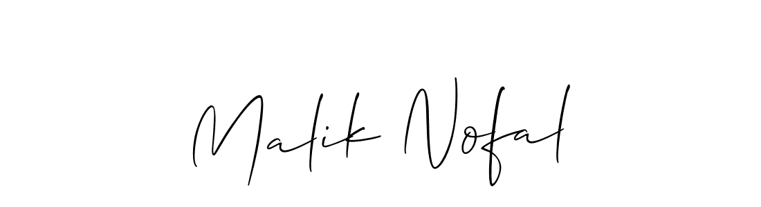 Make a beautiful signature design for name Malik Nofal. Use this online signature maker to create a handwritten signature for free. Malik Nofal signature style 2 images and pictures png