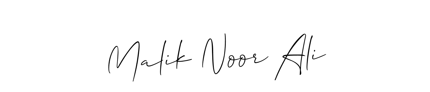 How to Draw Malik Noor Ali signature style? Allison_Script is a latest design signature styles for name Malik Noor Ali. Malik Noor Ali signature style 2 images and pictures png