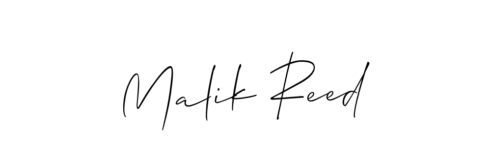 It looks lik you need a new signature style for name Malik Reed. Design unique handwritten (Allison_Script) signature with our free signature maker in just a few clicks. Malik Reed signature style 2 images and pictures png