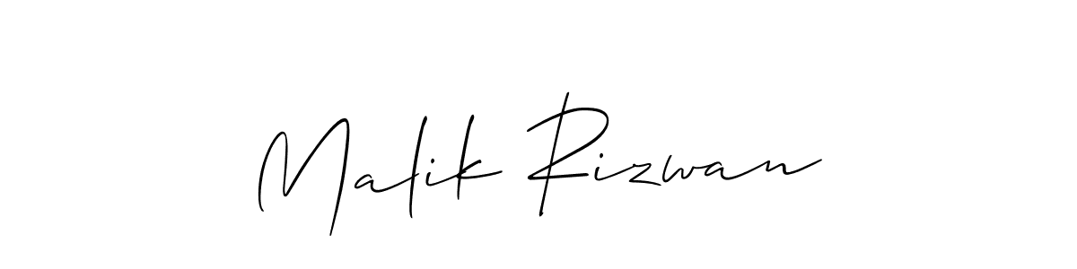 The best way (Allison_Script) to make a short signature is to pick only two or three words in your name. The name Malik Rizwan include a total of six letters. For converting this name. Malik Rizwan signature style 2 images and pictures png