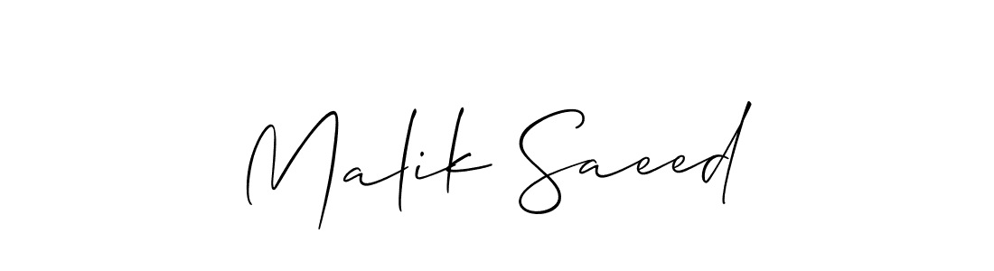 Once you've used our free online signature maker to create your best signature Allison_Script style, it's time to enjoy all of the benefits that Malik Saeed name signing documents. Malik Saeed signature style 2 images and pictures png