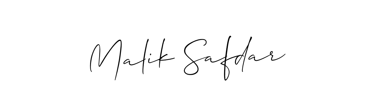 Malik Safdar stylish signature style. Best Handwritten Sign (Allison_Script) for my name. Handwritten Signature Collection Ideas for my name Malik Safdar. Malik Safdar signature style 2 images and pictures png