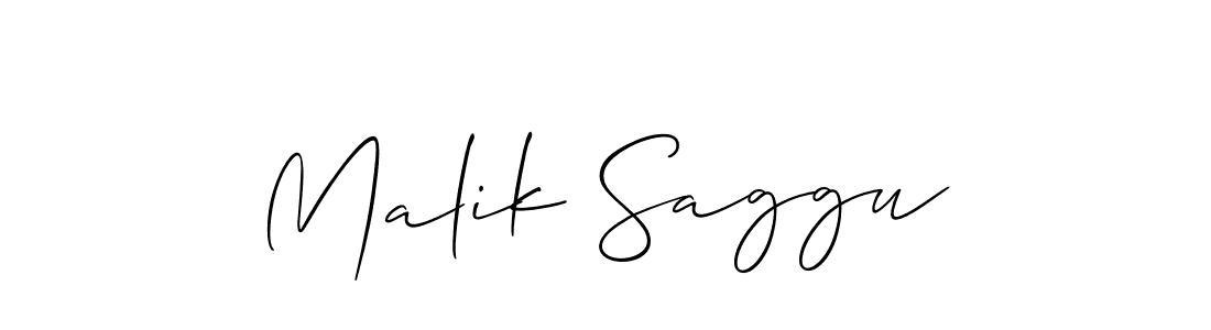 How to make Malik Saggu signature? Allison_Script is a professional autograph style. Create handwritten signature for Malik Saggu name. Malik Saggu signature style 2 images and pictures png