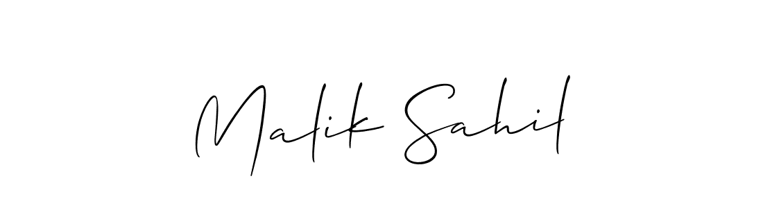 Check out images of Autograph of Malik Sahil name. Actor Malik Sahil Signature Style. Allison_Script is a professional sign style online. Malik Sahil signature style 2 images and pictures png