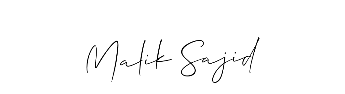 Best and Professional Signature Style for Malik Sajid. Allison_Script Best Signature Style Collection. Malik Sajid signature style 2 images and pictures png