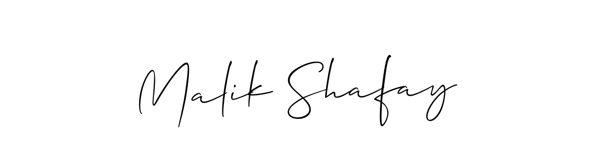 It looks lik you need a new signature style for name Malik Shafay. Design unique handwritten (Allison_Script) signature with our free signature maker in just a few clicks. Malik Shafay signature style 2 images and pictures png
