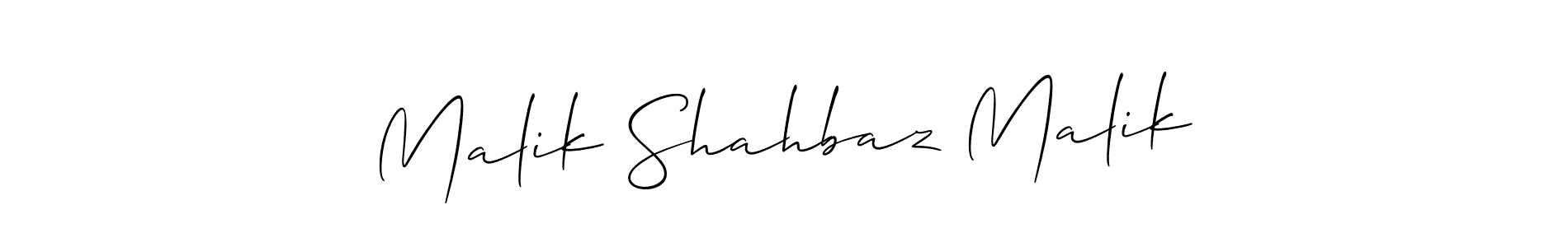 Once you've used our free online signature maker to create your best signature Allison_Script style, it's time to enjoy all of the benefits that Malik Shahbaz Malik name signing documents. Malik Shahbaz Malik signature style 2 images and pictures png