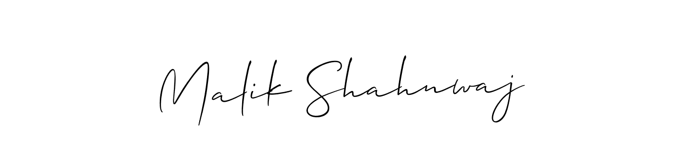 The best way (Allison_Script) to make a short signature is to pick only two or three words in your name. The name Malik Shahnwaj include a total of six letters. For converting this name. Malik Shahnwaj signature style 2 images and pictures png