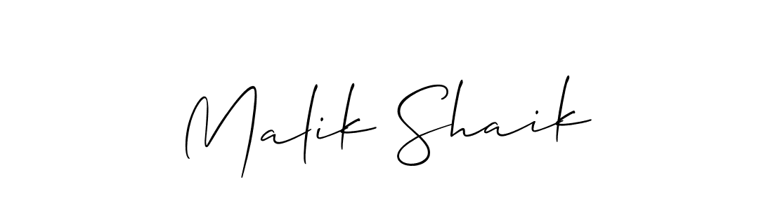 How to Draw Malik Shaik signature style? Allison_Script is a latest design signature styles for name Malik Shaik. Malik Shaik signature style 2 images and pictures png