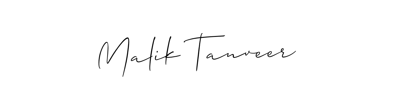 Similarly Allison_Script is the best handwritten signature design. Signature creator online .You can use it as an online autograph creator for name Malik Tanveer. Malik Tanveer signature style 2 images and pictures png