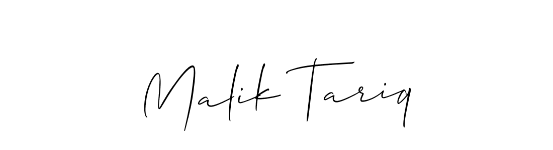 Malik Tariq stylish signature style. Best Handwritten Sign (Allison_Script) for my name. Handwritten Signature Collection Ideas for my name Malik Tariq. Malik Tariq signature style 2 images and pictures png