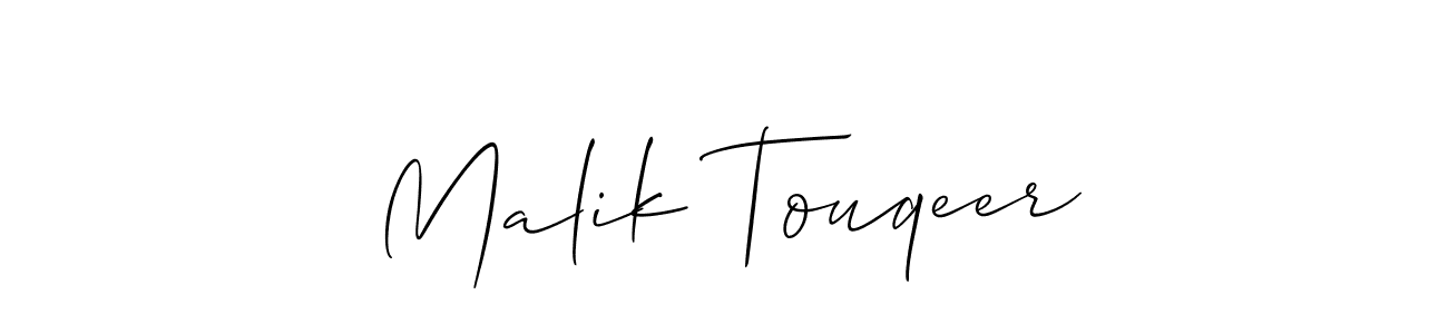 Best and Professional Signature Style for Malik Touqeer. Allison_Script Best Signature Style Collection. Malik Touqeer signature style 2 images and pictures png