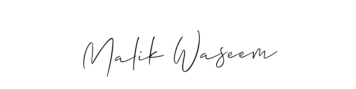 You can use this online signature creator to create a handwritten signature for the name Malik Waseem. This is the best online autograph maker. Malik Waseem signature style 2 images and pictures png