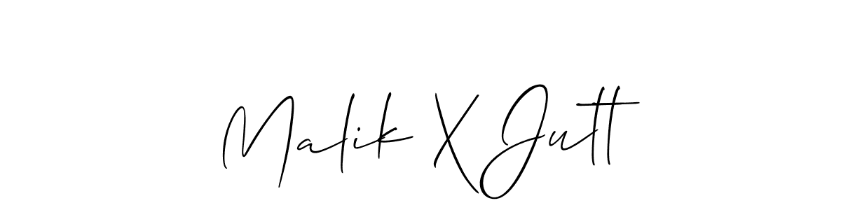 How to Draw Malik X Jutt signature style? Allison_Script is a latest design signature styles for name Malik X Jutt. Malik X Jutt signature style 2 images and pictures png