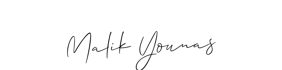 Allison_Script is a professional signature style that is perfect for those who want to add a touch of class to their signature. It is also a great choice for those who want to make their signature more unique. Get Malik Younas name to fancy signature for free. Malik Younas signature style 2 images and pictures png