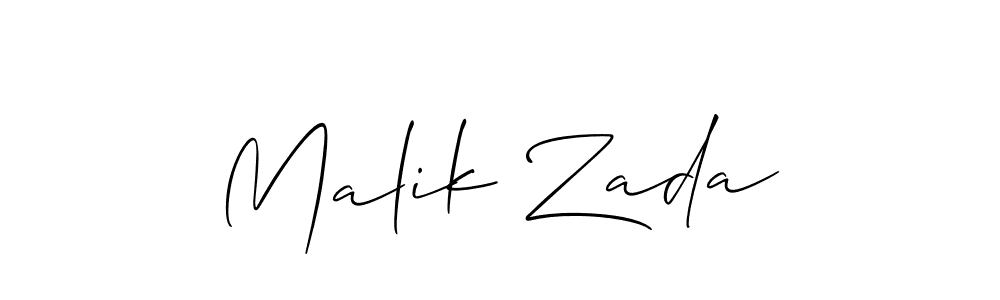 Create a beautiful signature design for name Malik Zada. With this signature (Allison_Script) fonts, you can make a handwritten signature for free. Malik Zada signature style 2 images and pictures png