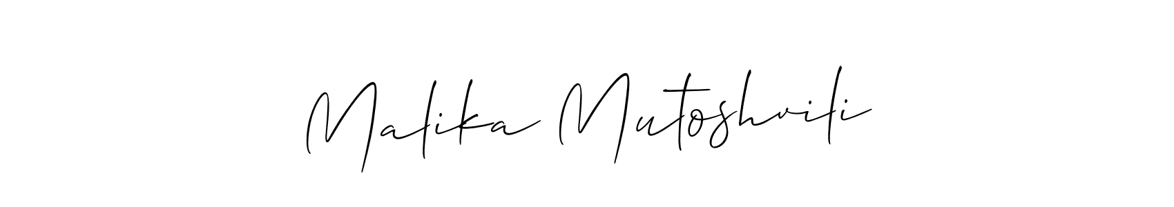 Make a beautiful signature design for name Malika Mutoshvili. Use this online signature maker to create a handwritten signature for free. Malika Mutoshvili signature style 2 images and pictures png