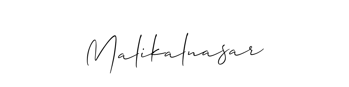 if you are searching for the best signature style for your name Malikalnasar. so please give up your signature search. here we have designed multiple signature styles  using Allison_Script. Malikalnasar signature style 2 images and pictures png