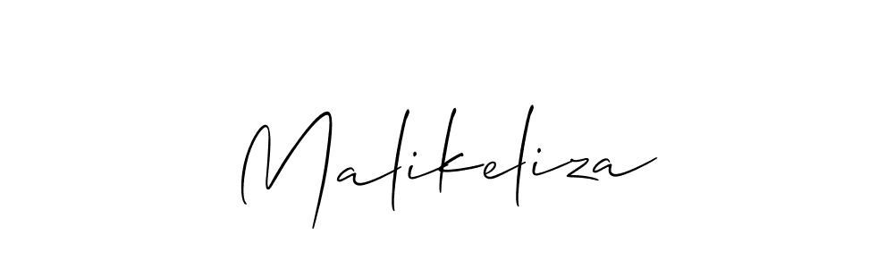 Design your own signature with our free online signature maker. With this signature software, you can create a handwritten (Allison_Script) signature for name Malikeliza. Malikeliza signature style 2 images and pictures png