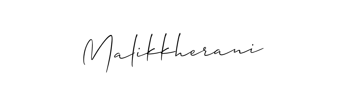 How to Draw Malikkherani signature style? Allison_Script is a latest design signature styles for name Malikkherani. Malikkherani signature style 2 images and pictures png