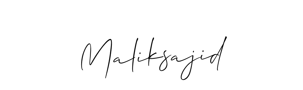 Similarly Allison_Script is the best handwritten signature design. Signature creator online .You can use it as an online autograph creator for name Maliksajid. Maliksajid signature style 2 images and pictures png