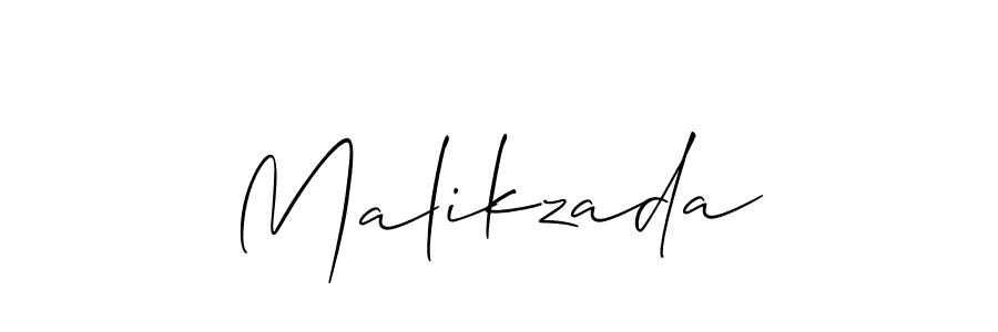 Make a beautiful signature design for name Malikzada. With this signature (Allison_Script) style, you can create a handwritten signature for free. Malikzada signature style 2 images and pictures png