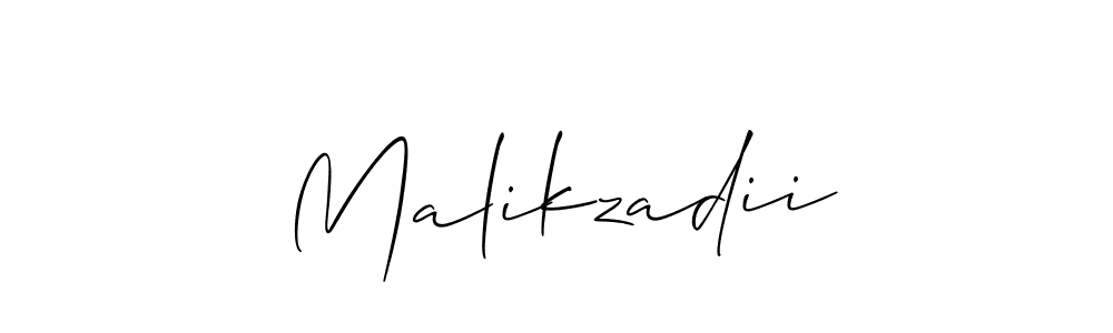 Also we have Malikzadii name is the best signature style. Create professional handwritten signature collection using Allison_Script autograph style. Malikzadii signature style 2 images and pictures png