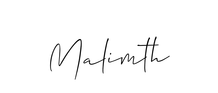 Also You can easily find your signature by using the search form. We will create Malimth name handwritten signature images for you free of cost using Allison_Script sign style. Malimth signature style 2 images and pictures png