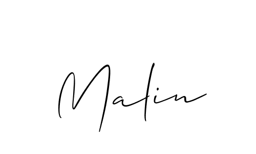 Also we have Malin name is the best signature style. Create professional handwritten signature collection using Allison_Script autograph style. Malin signature style 2 images and pictures png