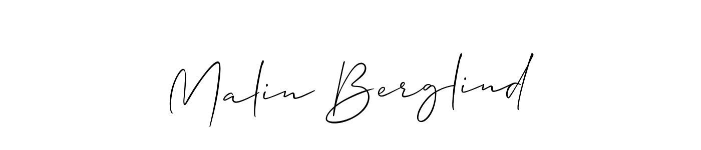 Make a beautiful signature design for name Malin Berglind. Use this online signature maker to create a handwritten signature for free. Malin Berglind signature style 2 images and pictures png