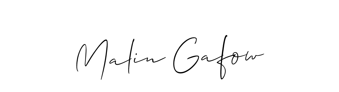 Malin Gafow stylish signature style. Best Handwritten Sign (Allison_Script) for my name. Handwritten Signature Collection Ideas for my name Malin Gafow. Malin Gafow signature style 2 images and pictures png